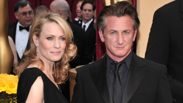 EKSMANN: Robin Wright var tidligere gift med skuespiller Sean Penn. Her fra Oscar-utdelingen i 2009. Foto: REX/Stewart Cook/All Over Press EKSMANN: Robin Wright var tidligere gift med skuespiller Sean Penn. Her fra Oscar-utdelingen i 2009. Foto: REX/Stewart Cook/All Over Press